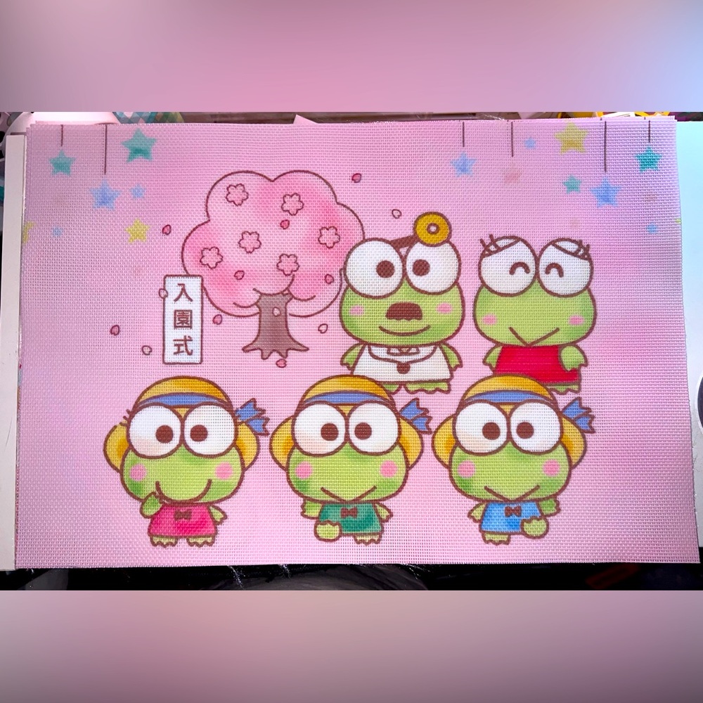 🐸NWOT Kerropi family table place mat set